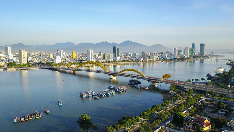 Han river in Danang city